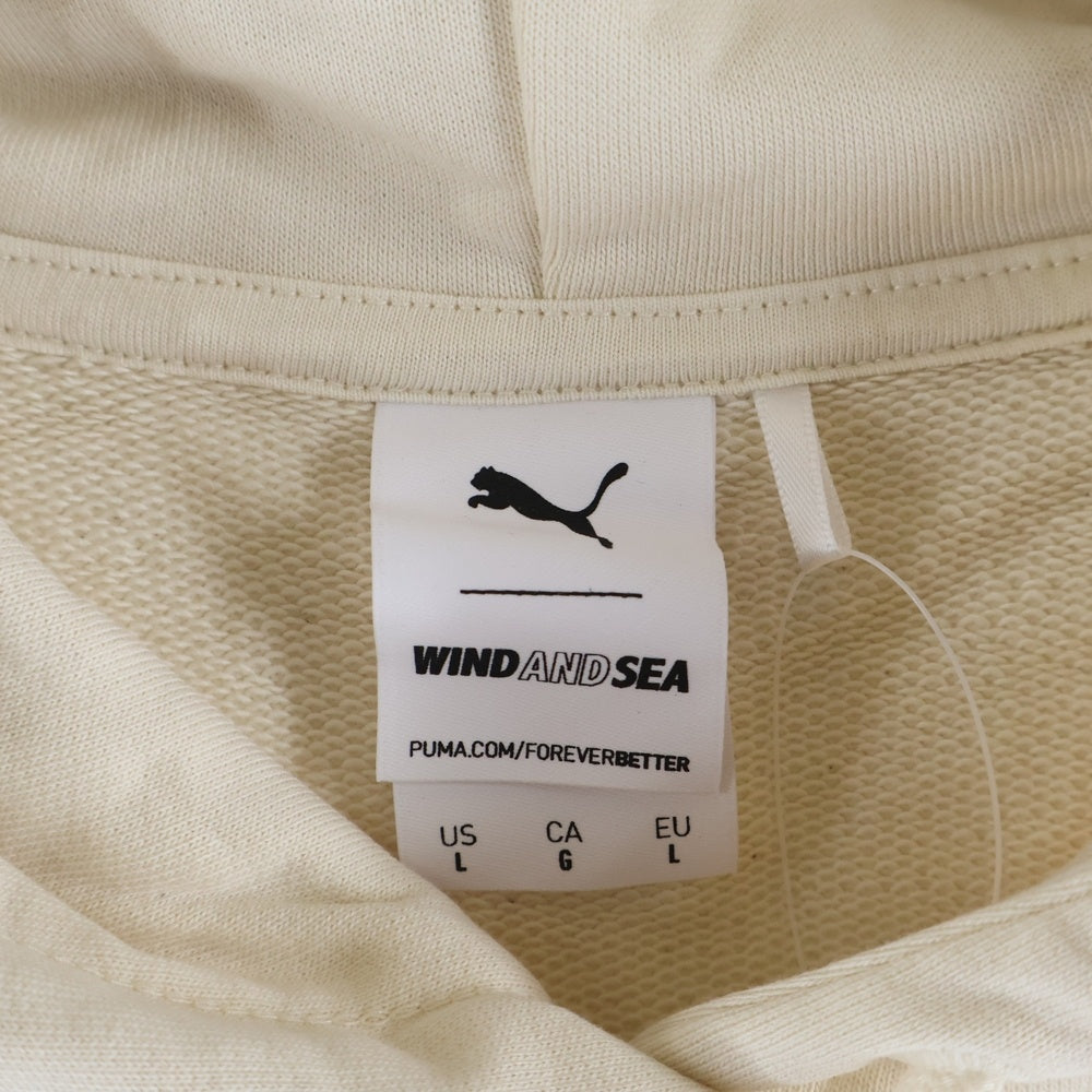 WIND AND SEA(ウィンダンシー) ×PUMA BYE DYE HOODY プーマ バイダイ プルオーバースウェットパーカー アイボリー