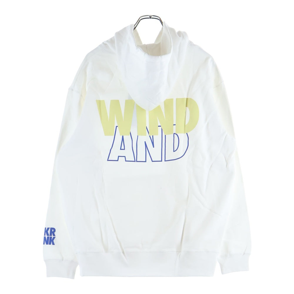 WIND AND SEA(ウィンダンシー) ×SNKRDUNK HOODIE スニーカーダンク コラボ フーディ プルオーバーパーカー ホワイト WDS-SNKR-2-03