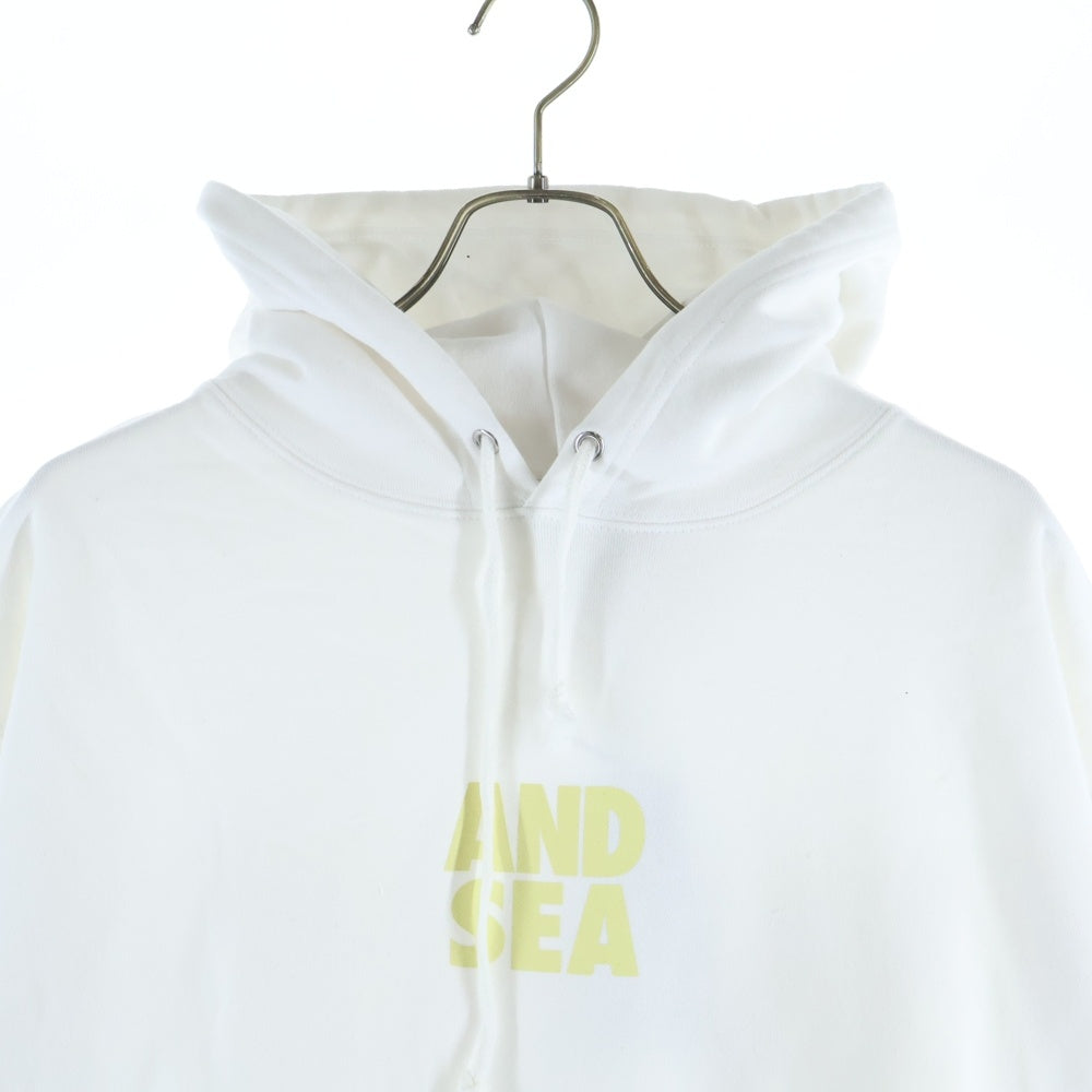 WIND AND SEA(ウィンダンシー) ×SNKRDUNK HOODIE スニーカーダンク コラボ フーディ プルオーバーパーカー ホワイト WDS-SNKR-2-03