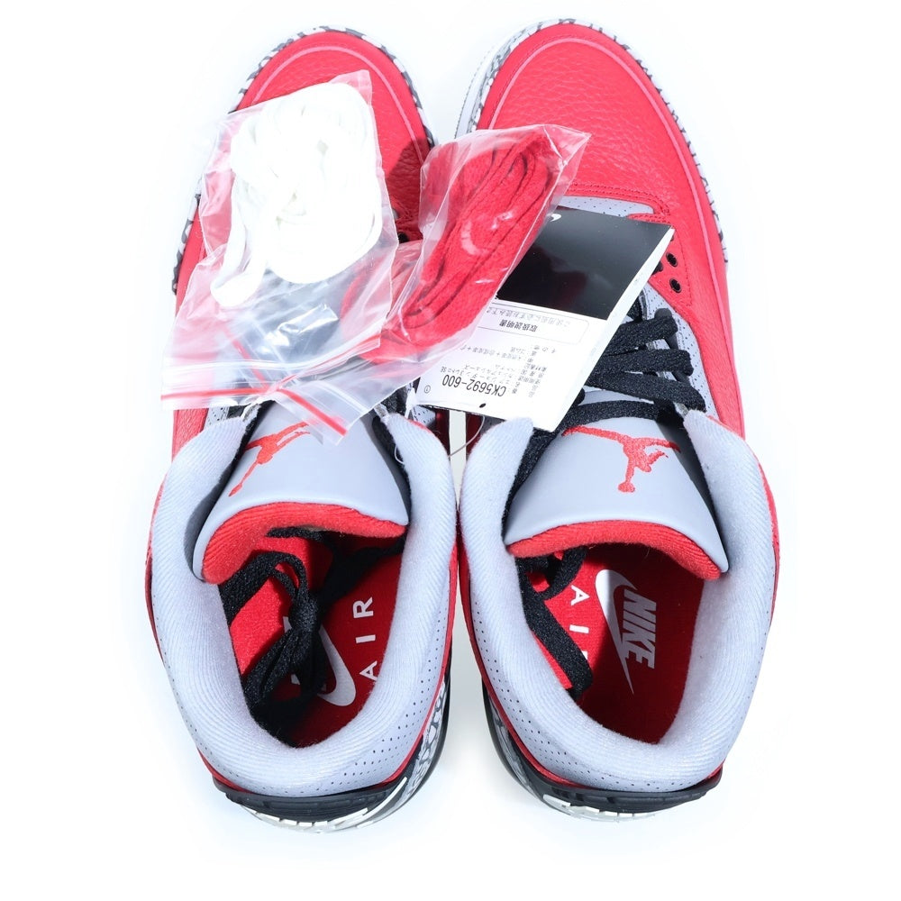 NIKE(ナイキ) AIR JORDAN 3 RETRO SE UNITE FIRE RED エアジョーダン3 ユナイトファイアレッド ハイカットスニーカー レッド US10.5/28.5cm CK5692-600