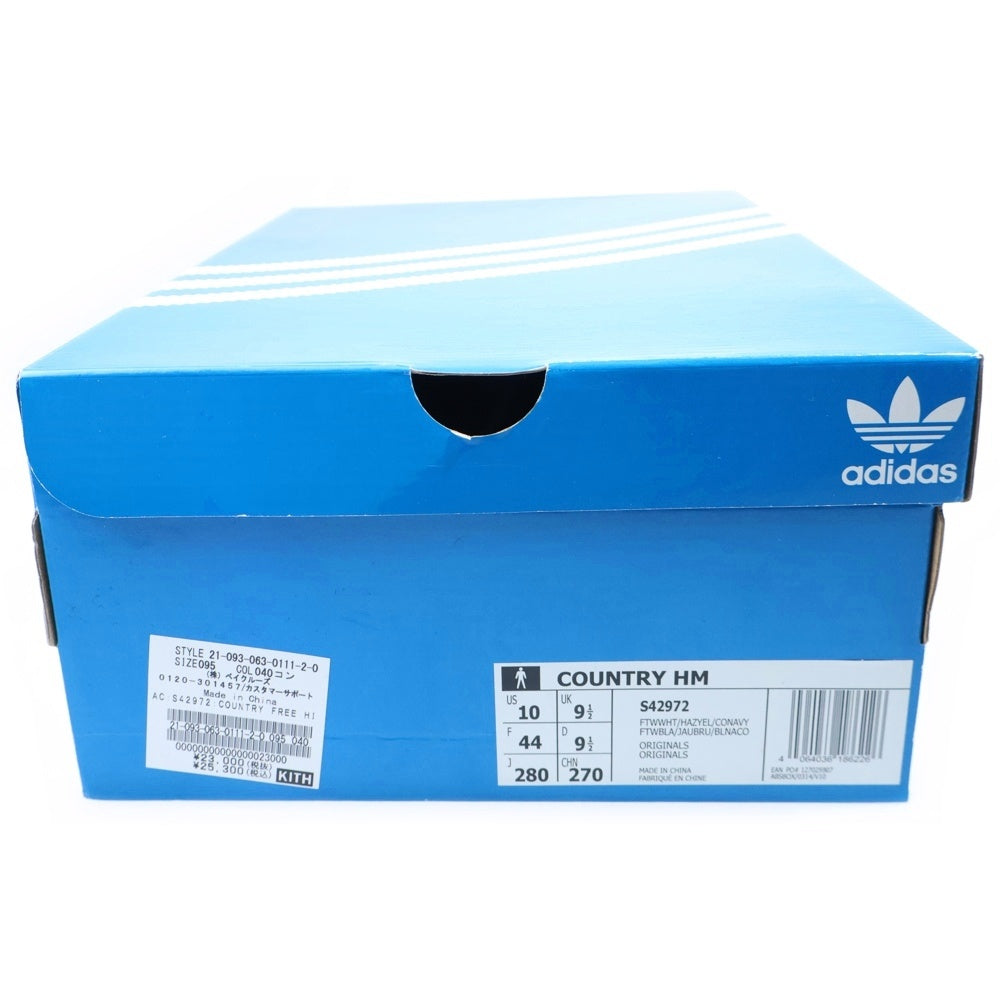 adidas(アディダス) ×HUMAN MADE COUNTRY HM ヒューマンメイド カントリー ローカットスニーカー ホワイト US10/28cm S42972