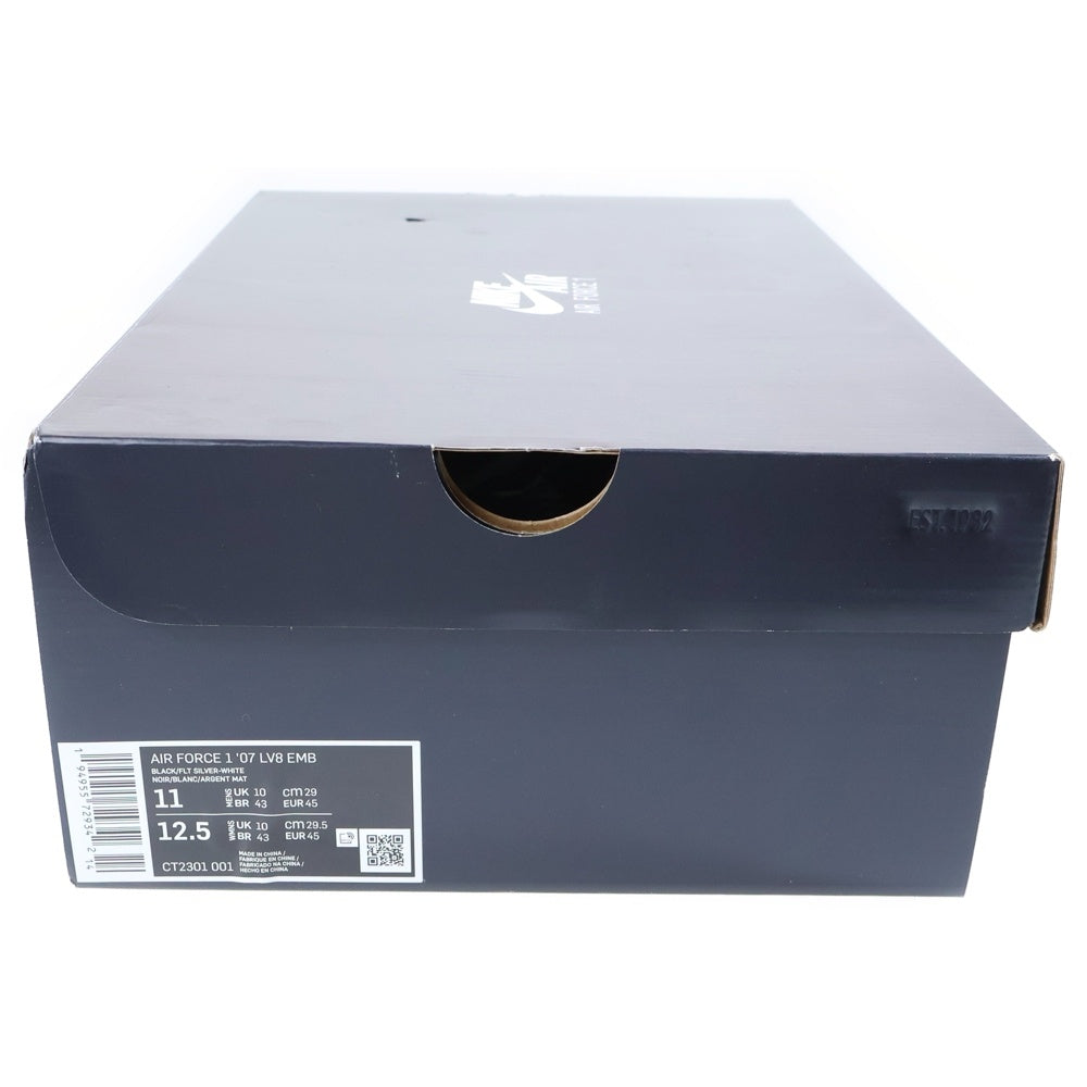 NIKE(ナイキ) AIR FORCE 1 '07 LV8 EMB エアフォース 1 07 LV8 イーエムビー ローカットスニーカーシューズ ブラック US11/29cm CT2301-001