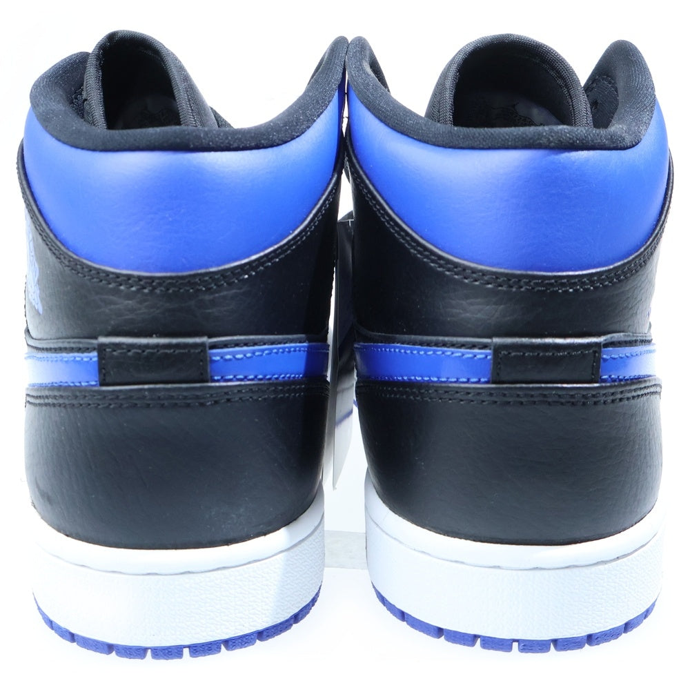 NIKE(ナイキ) AIR JORDAN 1 MID HYPER ROYAL エアジョーダン1 ハイパーロイヤル ミッドカットスニーカー ブラック/ブルー US10.5/28.5cm 554724-068