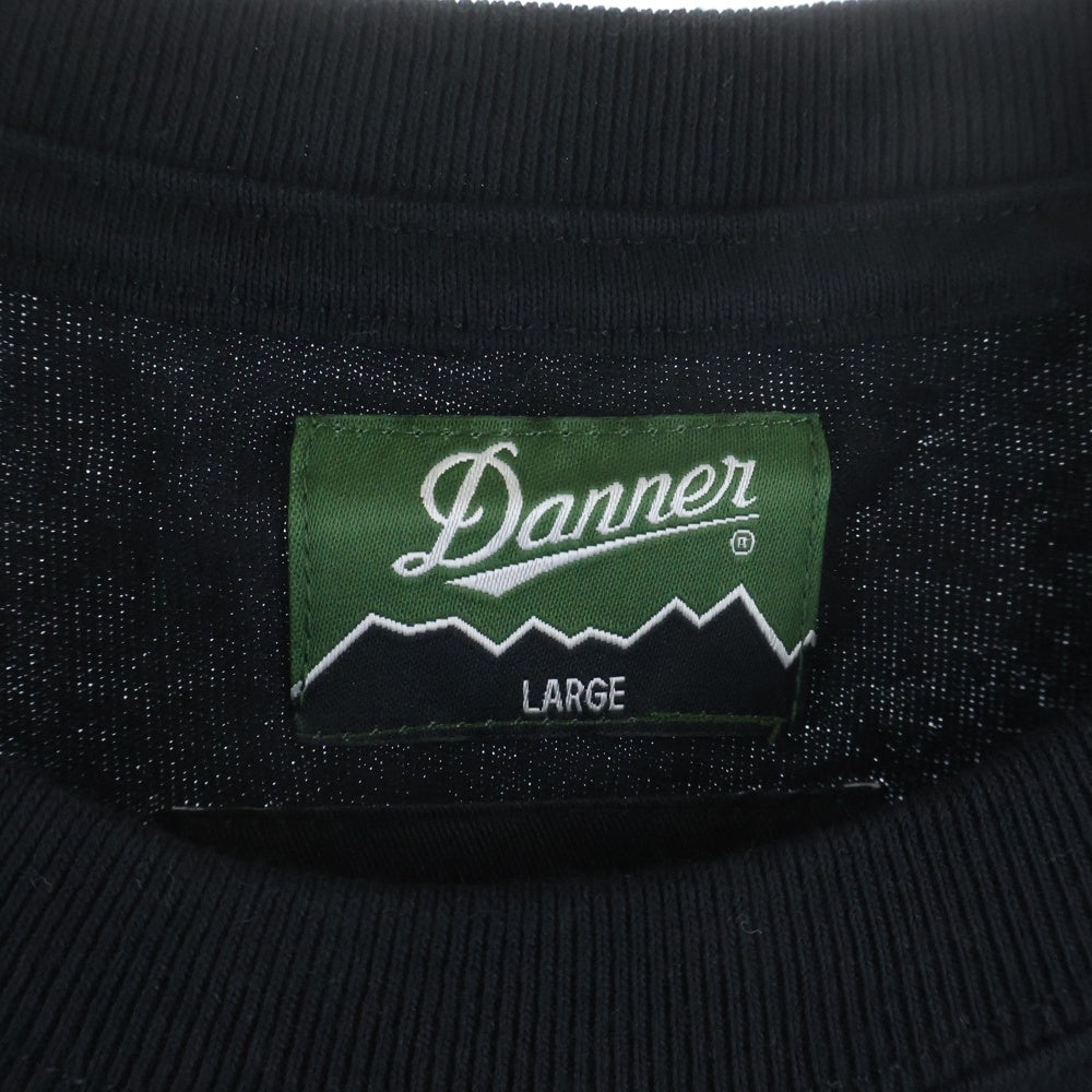 WIND AND SEA(ウィンダンシー) 20AW Danner ダナー ロゴプリント クルーネック ポケット Tシャツ ブラック