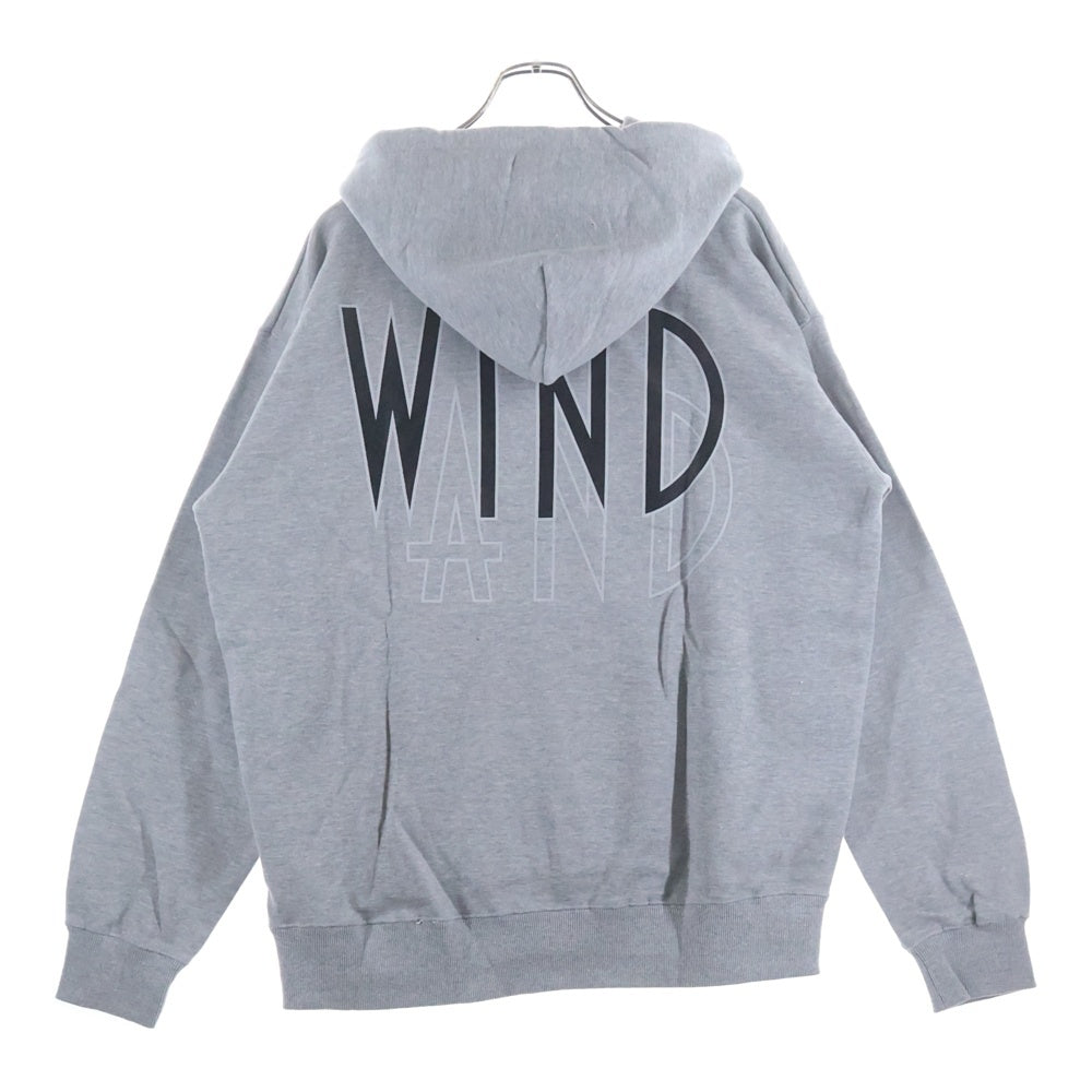 WIND AND SEA(ウィンダンシー) SEA (wavy) HOODIE ロゴ プリント スウェットプルオーバーパーカー グレー WDS-20A-TPS-05