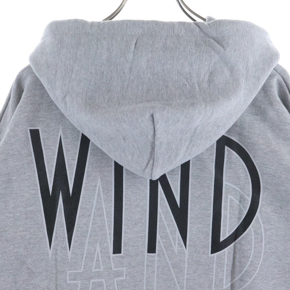 WIND AND SEA(ウィンダンシー) SEA (wavy) HOODIE ロゴ プリント スウェットプルオーバーパーカー グレー WDS-20A-TPS-05