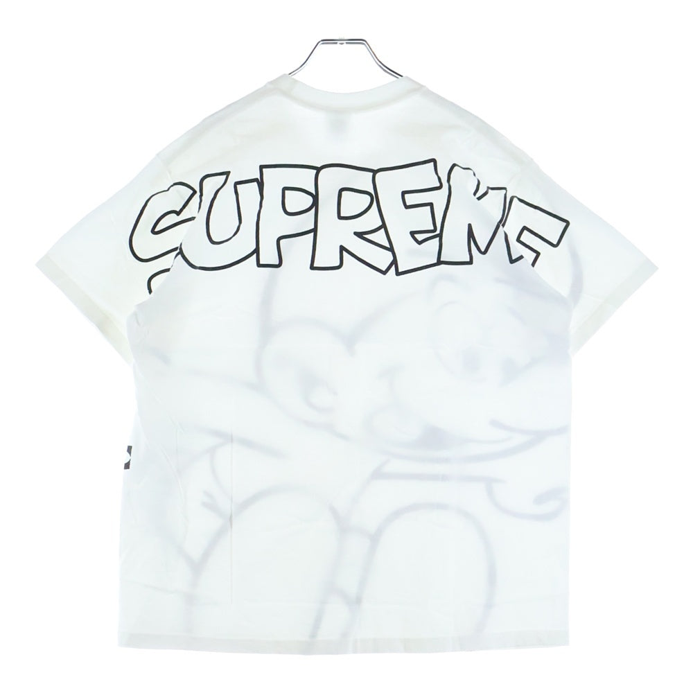 SUPREME(シュプリーム) 20AW Smurfs Tee スマーフ プリント クルーネック 半袖Tシャツ ホワイト