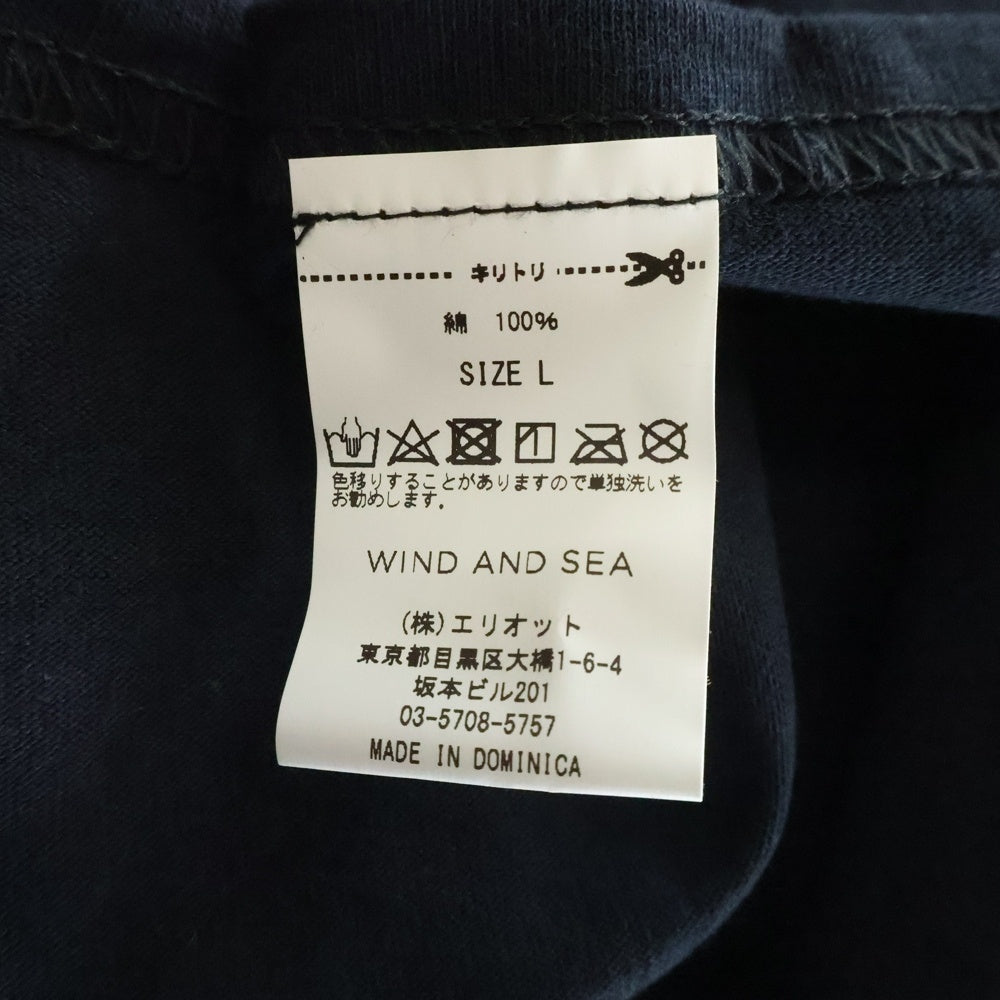 WIND AND SEA(ウィンダンシー) 20AW PHOTO T-SHIRT フォトプリント コットンクルーネック半袖Tシャツ ブラック WDS-20A-CS-07