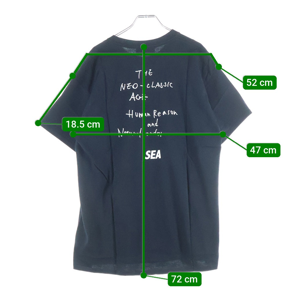 WIND AND SEA(ウィンダンシー) 20AW PHOTO T-SHIRT フォトプリント コットンクルーネック半袖Tシャツ ブラック WDS-20A-CS-07