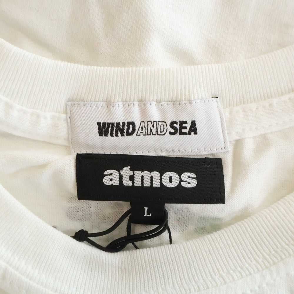 WIND AND SEA(ウィンダンシー) ×BE@RBRICK ×atmos BE@R TEE ベアブリック アトモス 半袖Tシャツ ホワイト ABW-21002