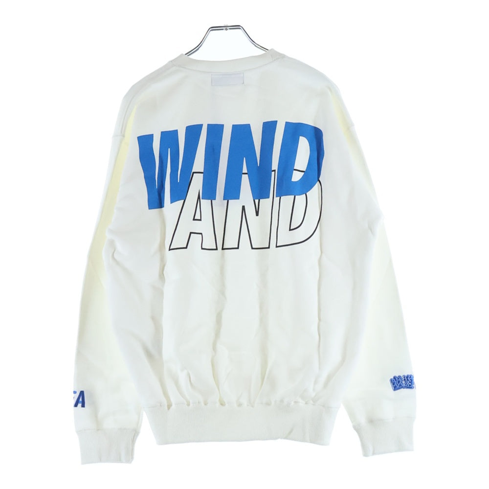 WIND AND SEA(ウィンダンシー) 22SS×YYHS Crewneck 幽遊白書 プリント クルーネック スウェットトレーナー ホワイト WDS-YYHS-03