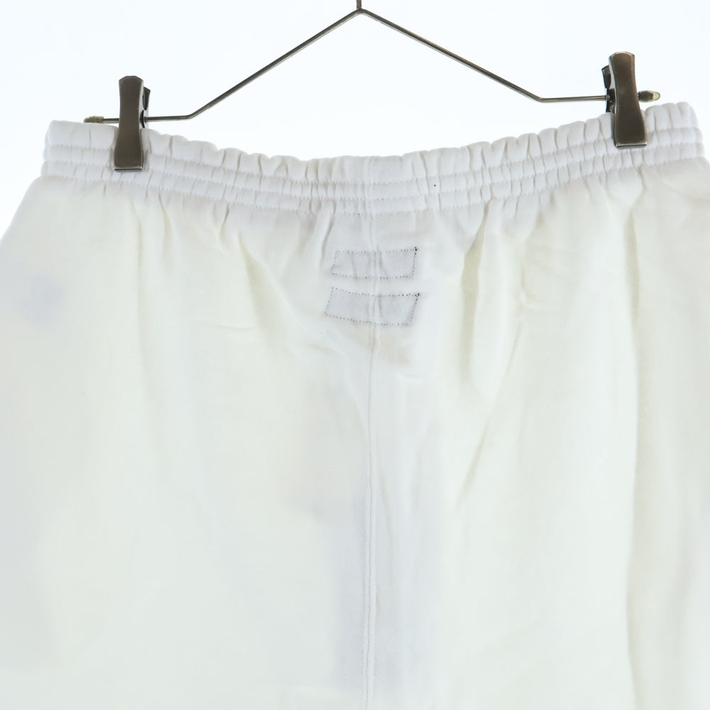 GOD SELECTION XXX(ゴッドセレクショントリプルエックス) 20SS×WIND AND SEA ウィンダンシー ロゴプリント スウェットショートパンツ ホワイト GX-S20-WSSP-05