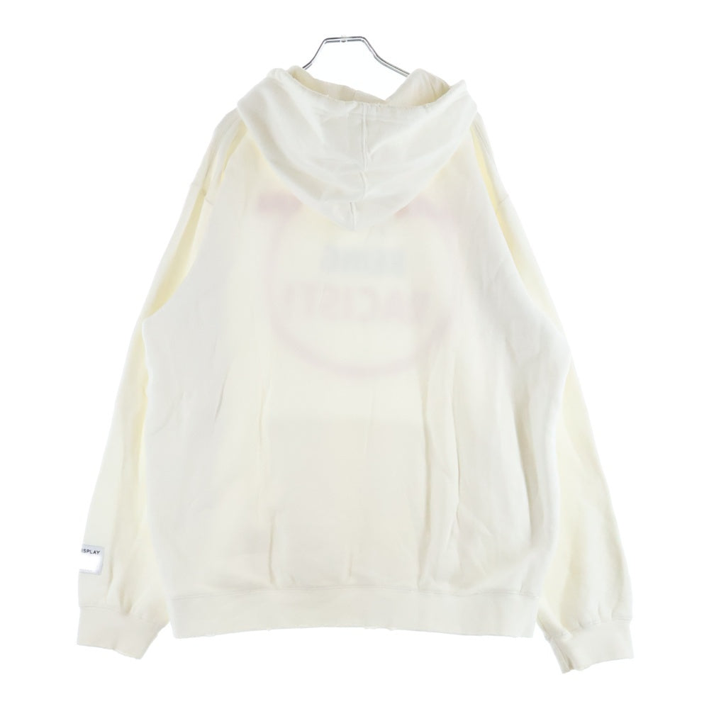 GALLERY DEPT.(ギャラリーデプト) Stop Being Racist Hoodie フーディー プルオーバーパーカー ホワイト