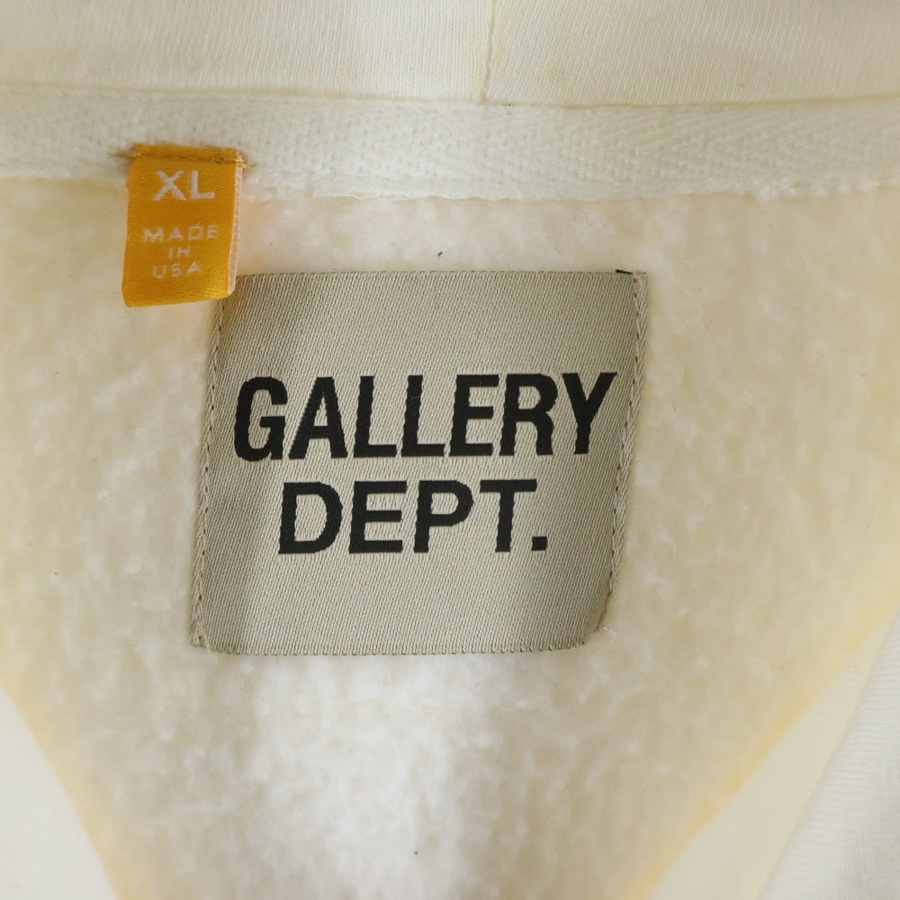 GALLERY DEPT.(ギャラリーデプト) Stop Being Racist Hoodie フーディー プルオーバーパーカー ホワイト