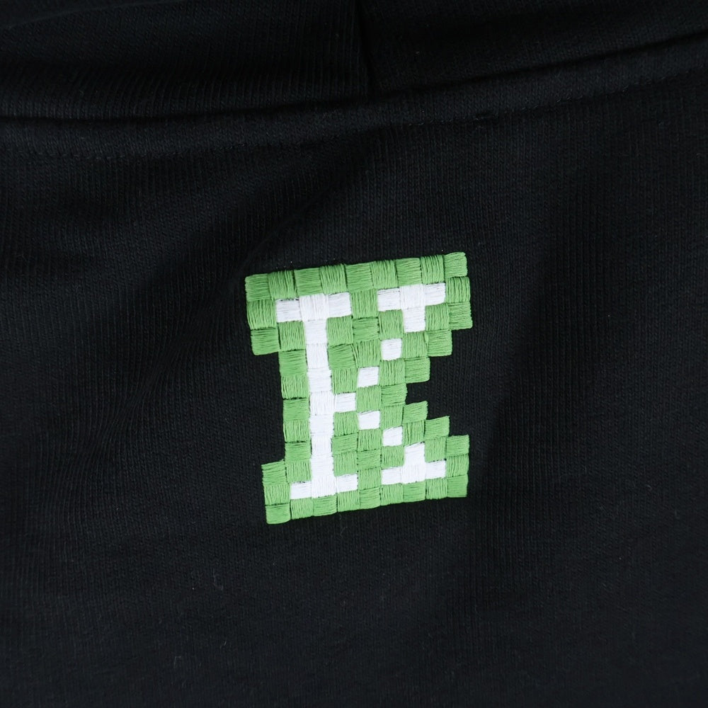 KENZO(ケンゾー) フロント刺繍ロゴ プルオーバーパーカー ブラック