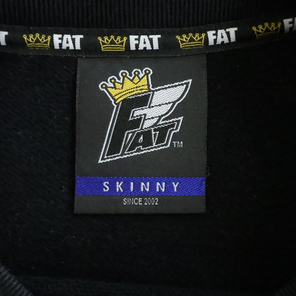 FAT(エフエーティー) クルーネックスウェット トレーナー ブラック F32120-SW04-AB