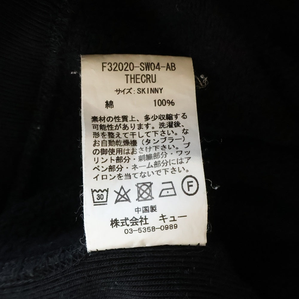 FAT(エフエーティー) クルーネックスウェット トレーナー ブラック F32120-SW04-AB