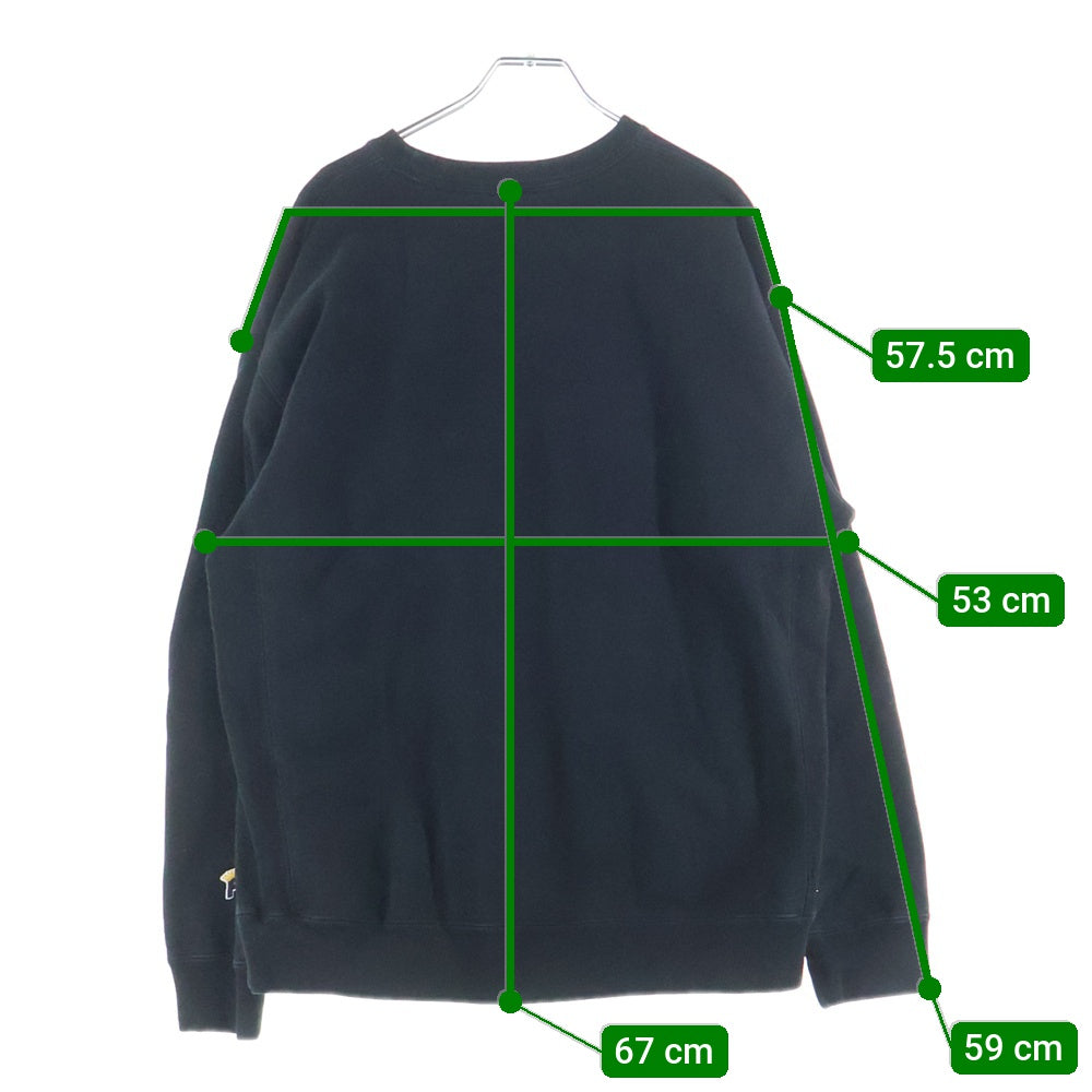 FAT(エフエーティー) クルーネックスウェット トレーナー ブラック F32120-SW04-AB