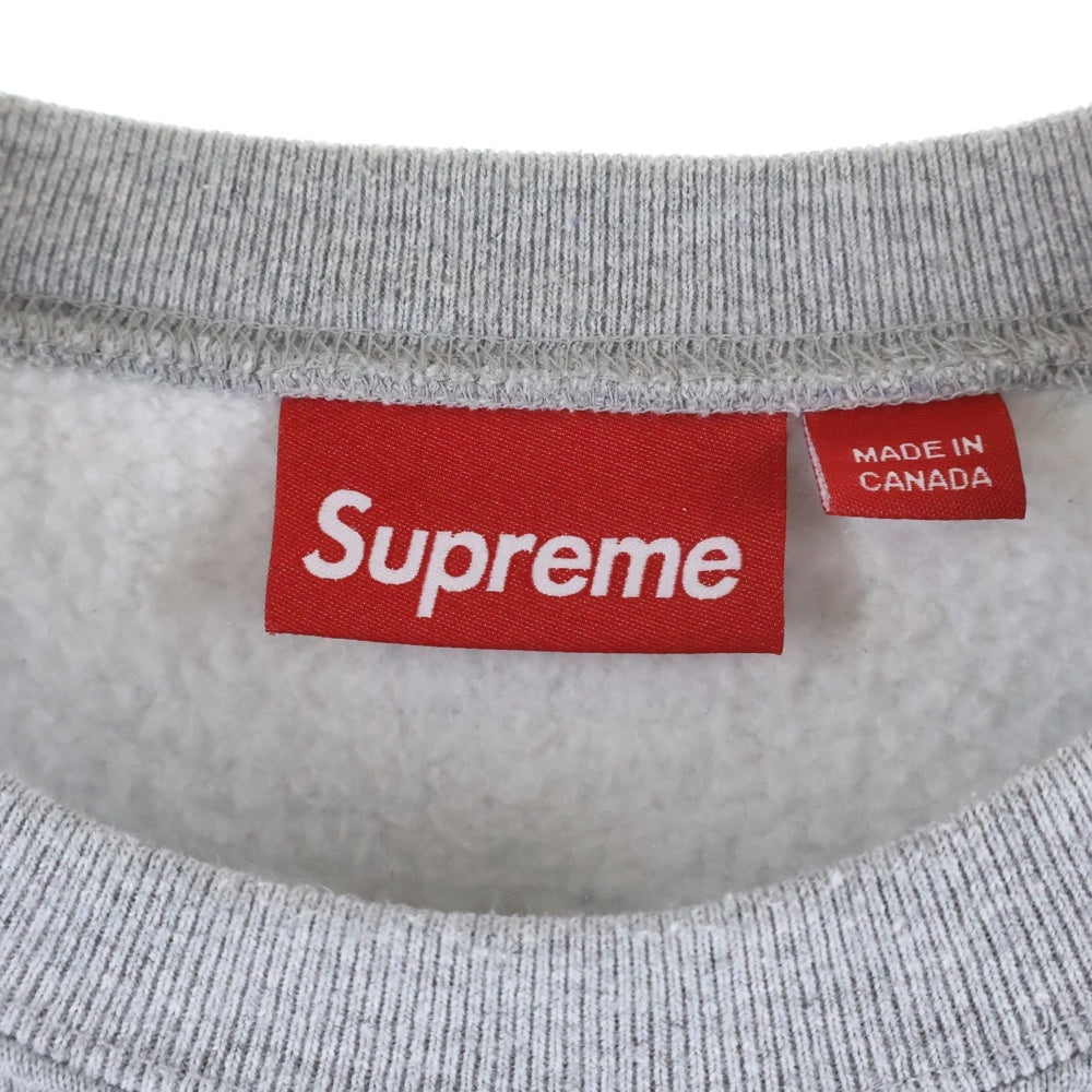 SUPREME(シュプリーム) 24AW Small Box Crewneck スモールボックスロゴ クルーネックスウェット トレーナー グレー