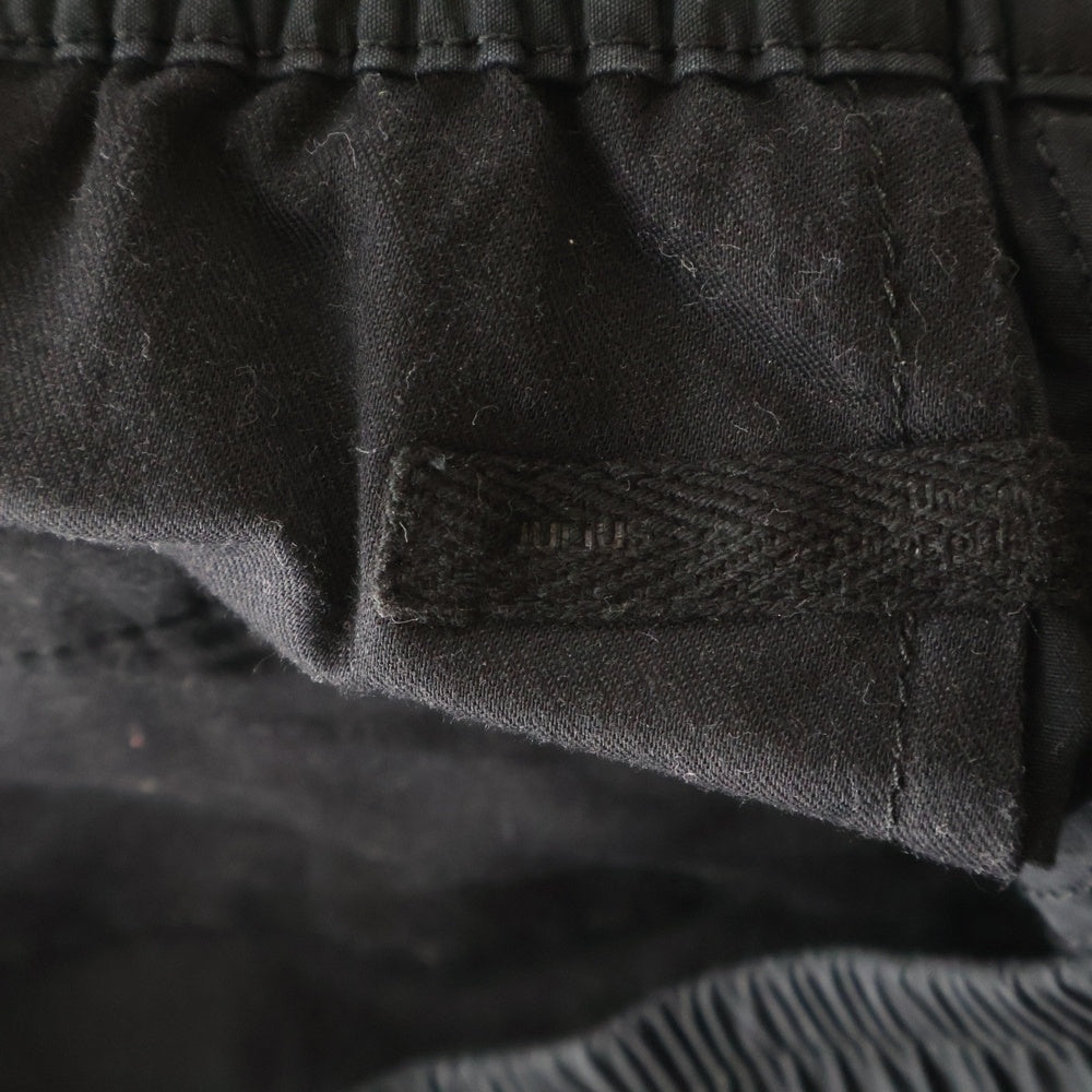 JULIUS(ユリウス) CO/MO TYPEWRITER CLOTH ガスマスクカーゴパンツ ブラック 738PAM1