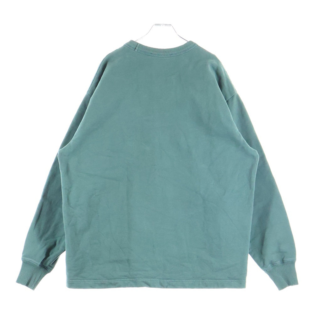 Acne Studios(アクネ ストゥディオズ) フロントロゴプリント 長袖スウェット クルーネック BI0138 グリーン