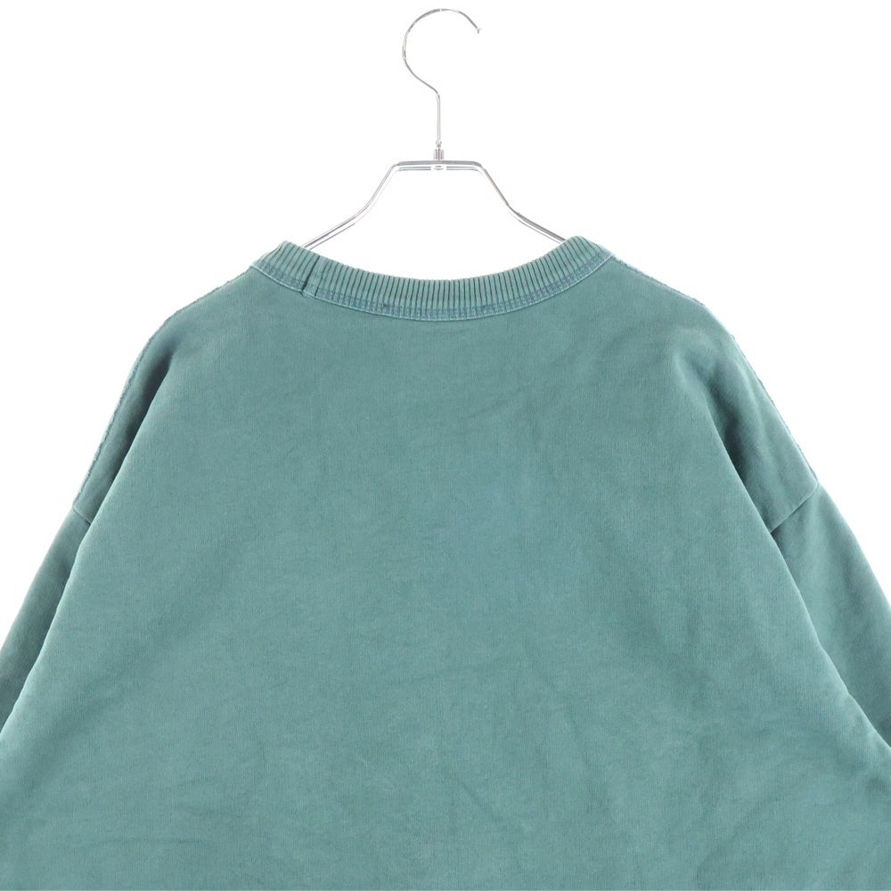 Acne Studios(アクネ ストゥディオズ) フロントロゴプリント 長袖スウェット クルーネック BI0138 グリーン