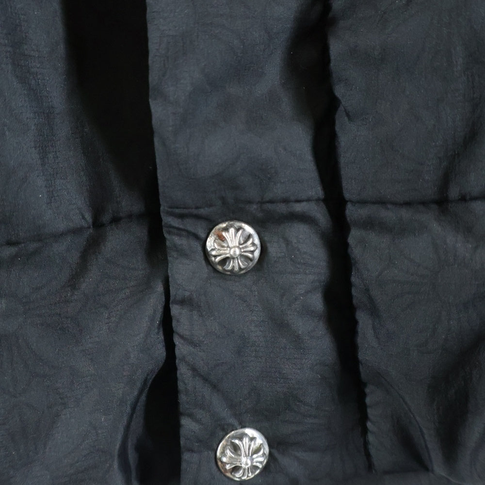 CHROME HEARTS(クロムハーツ) Nylon Monogram Jacket CHロゴ刺繍 総柄 ダガージップ ナイロンジャケット ブラック