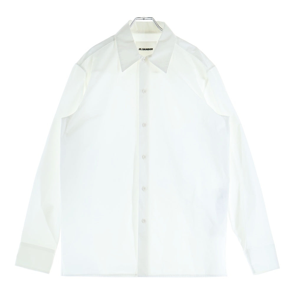 JIL SANDER(ジルサンダー) 24SS オーガニックコットンポプリンシャツ 長袖 ホワイト J22DL0164