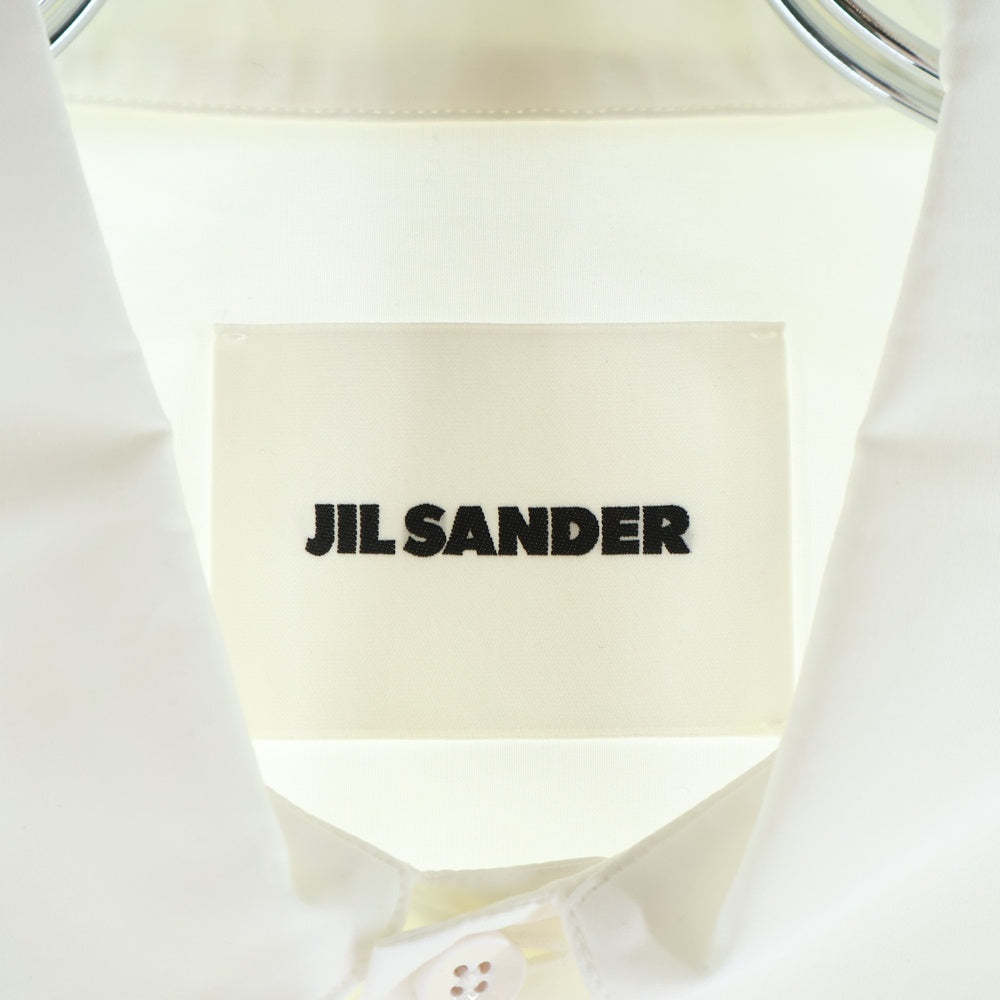 JIL SANDER(ジルサンダー) 24SS オーガニックコットンポプリンシャツ 長袖 ホワイト J22DL0164