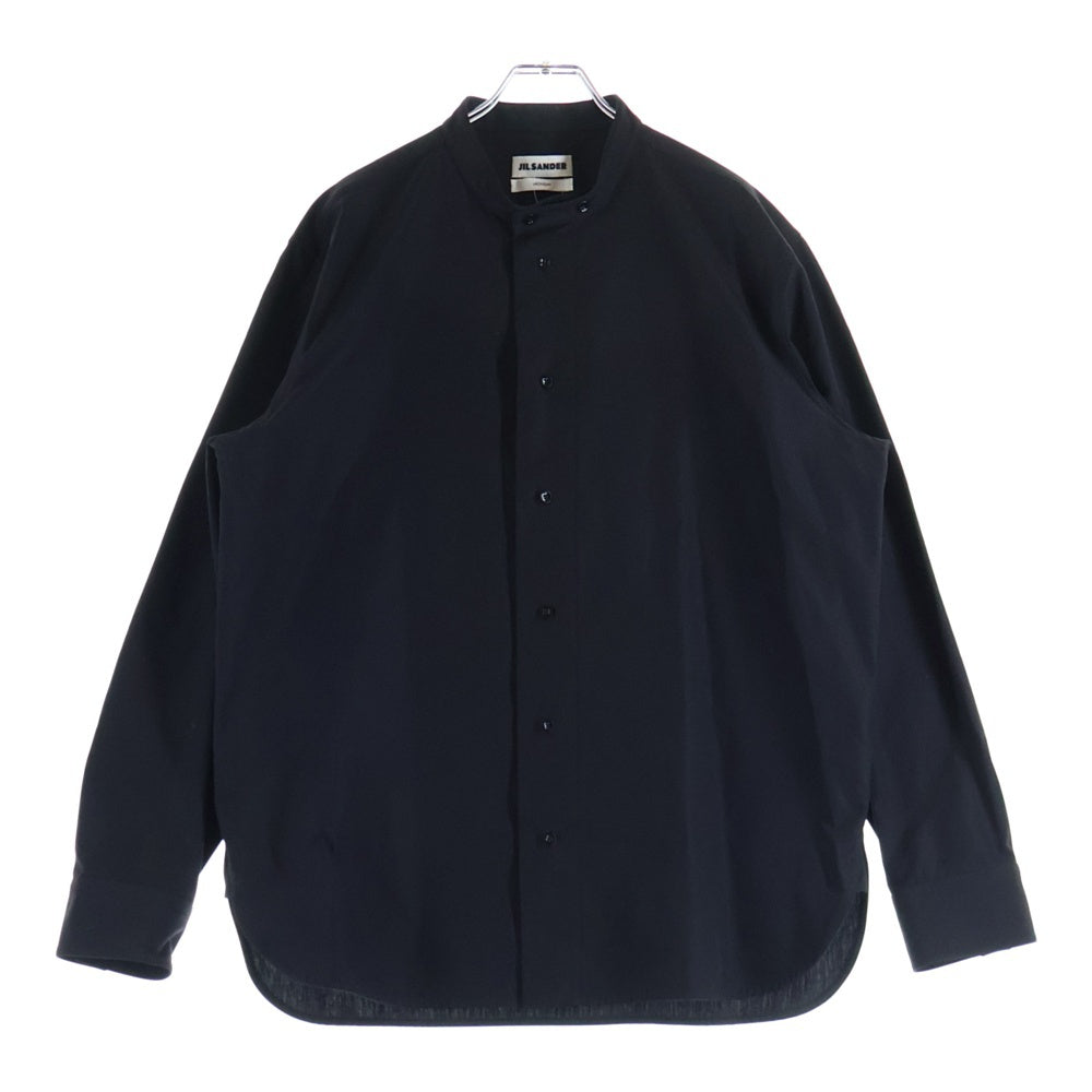 JIL SANDER(ジルサンダー) 7DAYS SHIRTS MONDAY セブンデイズシャツ バンドカラー ブラック JSYU600705MU244700A21