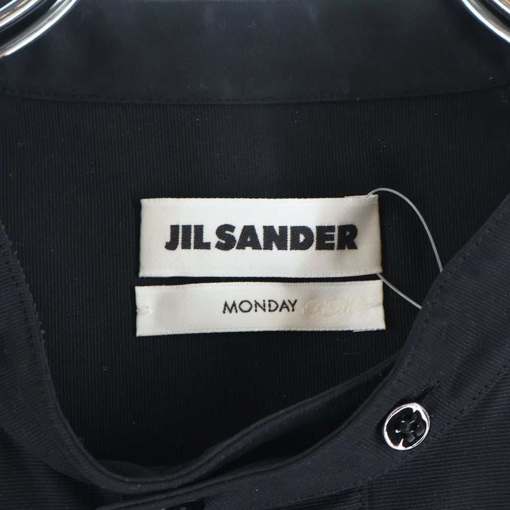 JIL SANDER(ジルサンダー) 7DAYS SHIRTS MONDAY セブンデイズシャツ バンドカラー ブラック JSYU600705MU244700A21