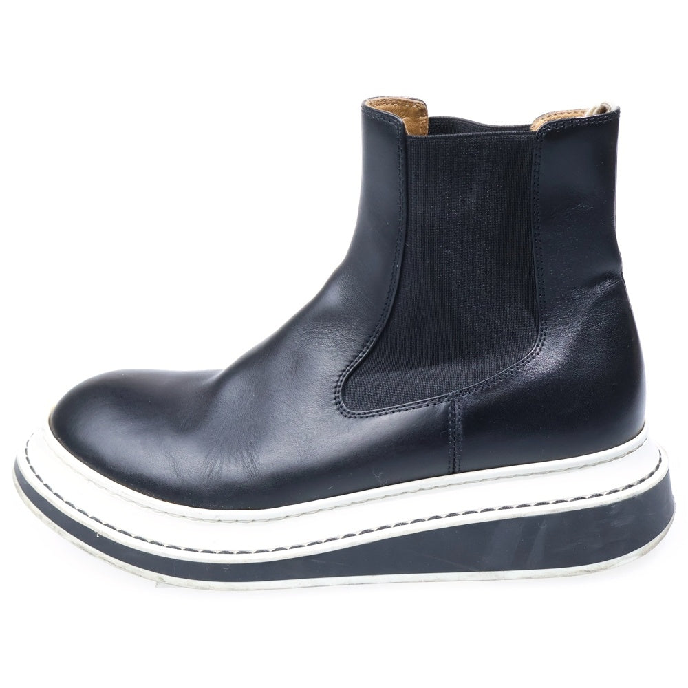 LOEWE(ロエベ) CHELSEA BOOT L815S05X12 ショートブーツ レザー チェルシー サイドゴア アンクルブーツ ブラック 38 レディース