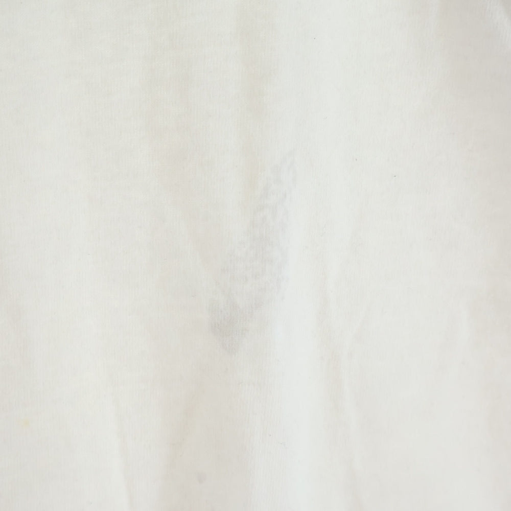 Palm Angels(パームエンジェルス) ネックロゴ クルーネックロングスリーブ長袖Tシャツ PMAB001S21JER001 ホワイト