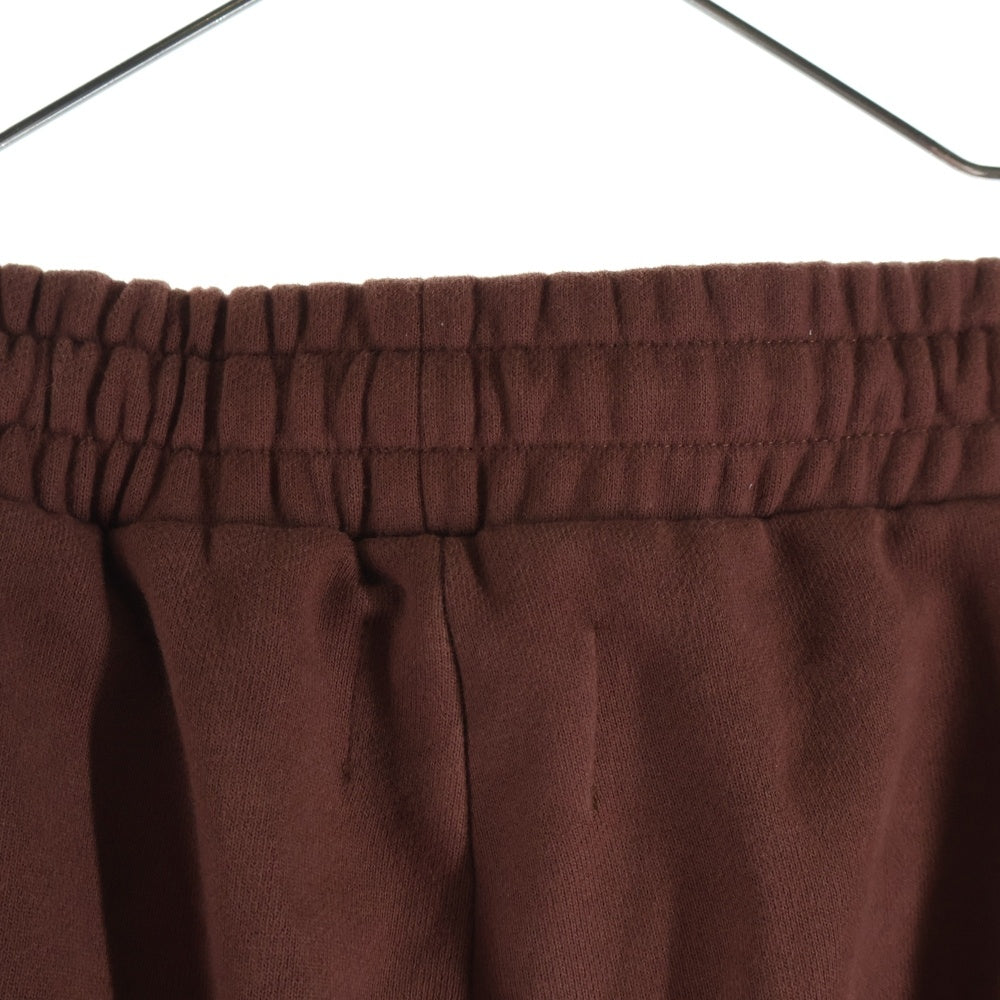 UNKNOWN LONDON(アンノーンロンドン) クロスモチーフ ラインストーン スウェットパンツ ブラウン