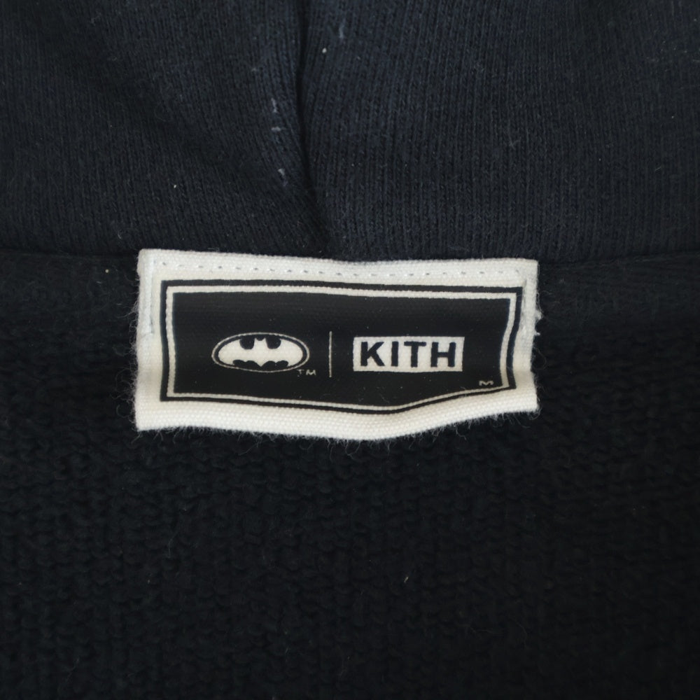 KITH(キス) BATMAN LOGO HOODIE バットマンロゴ プルオーバーフーディーパーカー ブラック