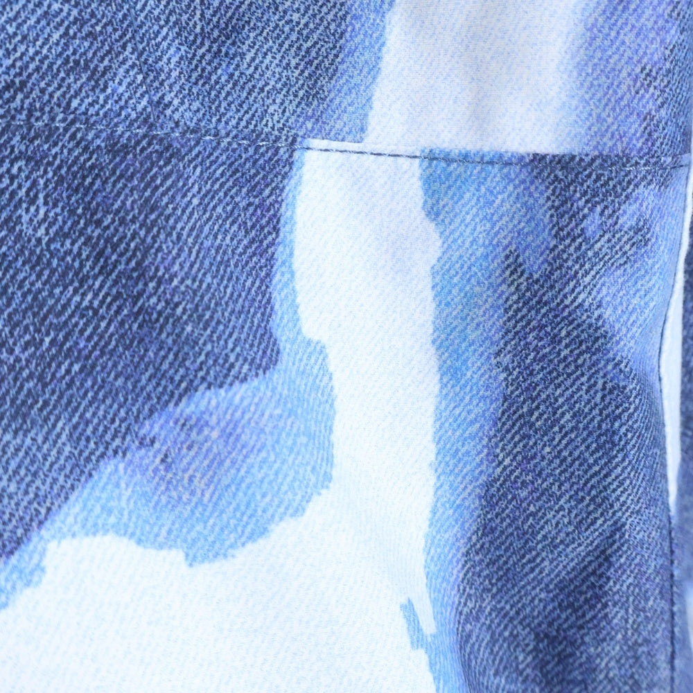 SUPREME(シュプリーム) 21AW × THE NORTH FACE Bleached Denim Print Mountain Jacket ザノースフェイス ブリーチ デニムプリント マウンテンジャケット　ブルー NP52100I