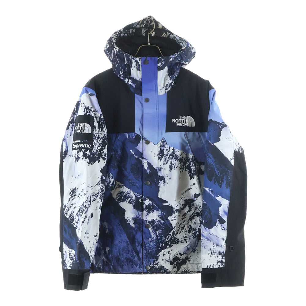 SUPREME(シュプリーム) 17AW ×THE NORTH FACE MOUNTAIN PARKA ザノースフェイス 雪山 マウンテンパーカー ナイロンジャケット ブルー/ブラック NP61701I