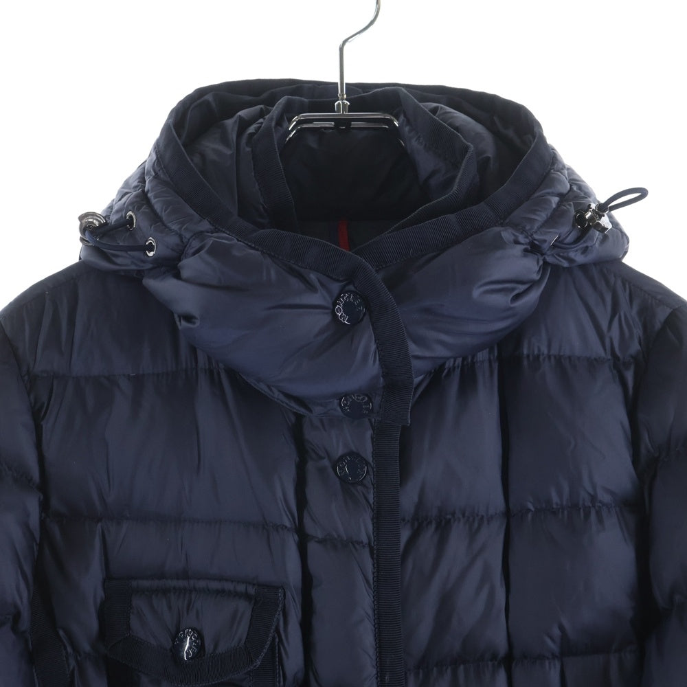 MONCLER(モンクレール) HERMINE GIUBBOTTO 420934933905 エルミンヌ フーデッドダウンコート ジャケット ネイビー レディース