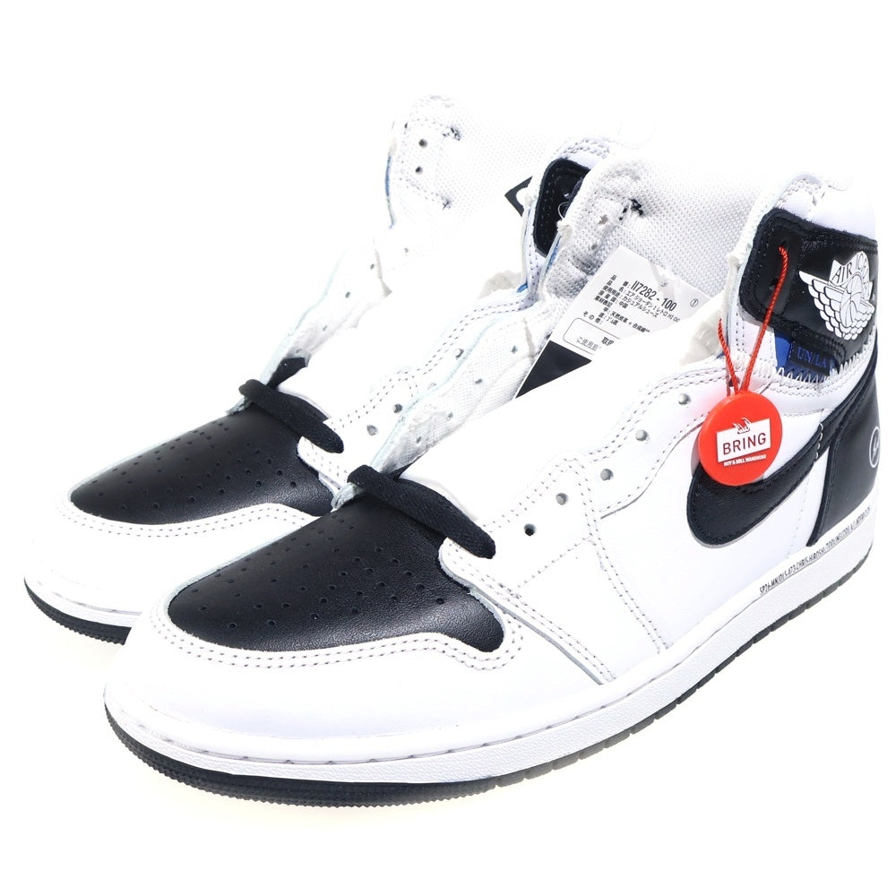 NIKE(ナイキ) ×Fragment Design ×UNION Air Jordan 1 II7282-100 ×フラグメントデザイン ×ユニオン エアジョーダン1 レトロ ハイカットスニーカー US10/28.0cm