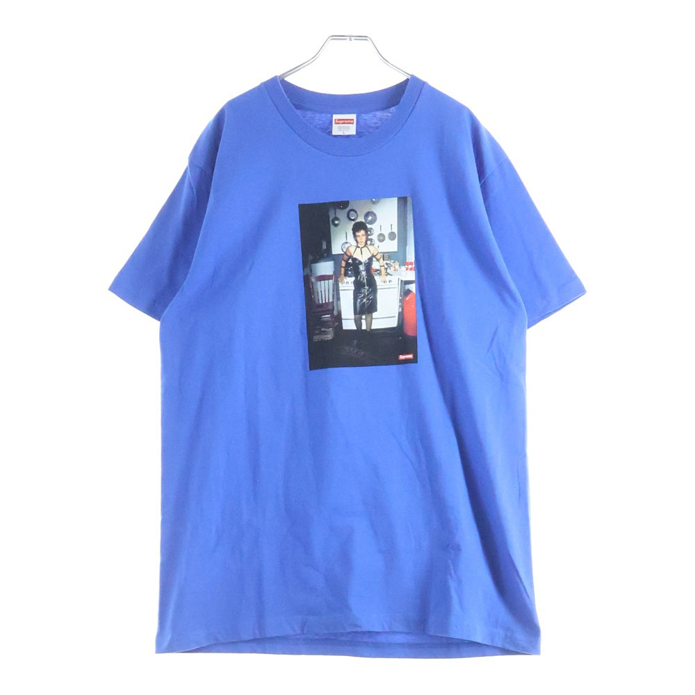 SUPREME(シュプリーム) 18SS Nan Goldin as a dominatrix Tee ナン・ゴールディン フロントプリント 半袖Tシャツ カットソー ブルー