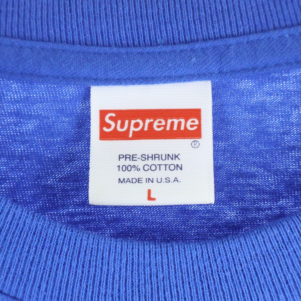 SUPREME(シュプリーム) 18SS Nan Goldin as a dominatrix Tee ナン・ゴールディン フロントプリント 半袖Tシャツ カットソー ブルー