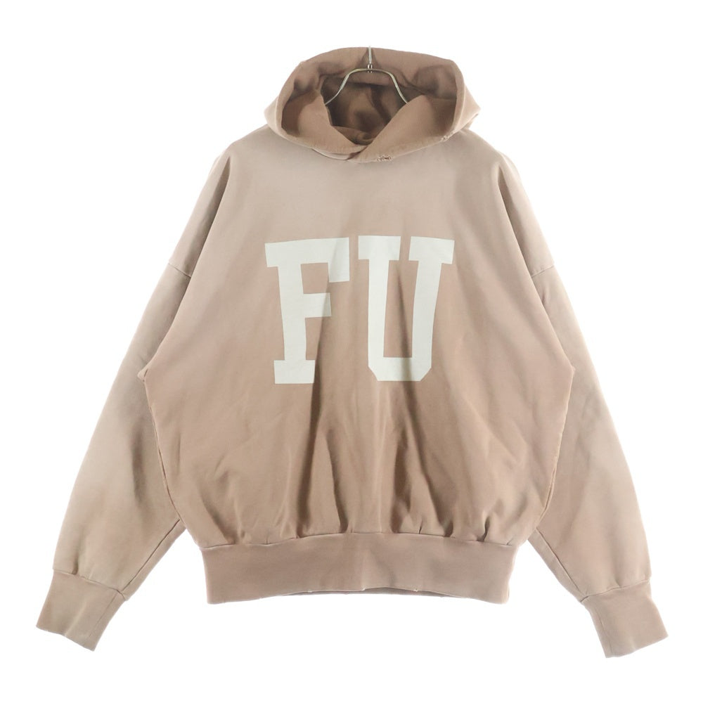 FEAR OF GOD(フィアオブゴッド) FU HOODIE プリント プルオーバーパーカー ブラウン