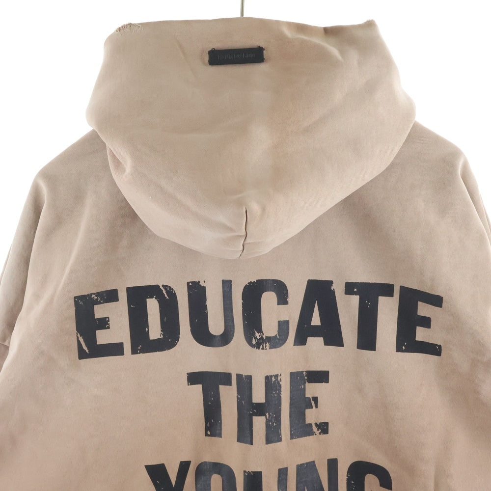 FEAR OF GOD(フィアオブゴッド) FU HOODIE プリント プルオーバーパーカー ブラウン