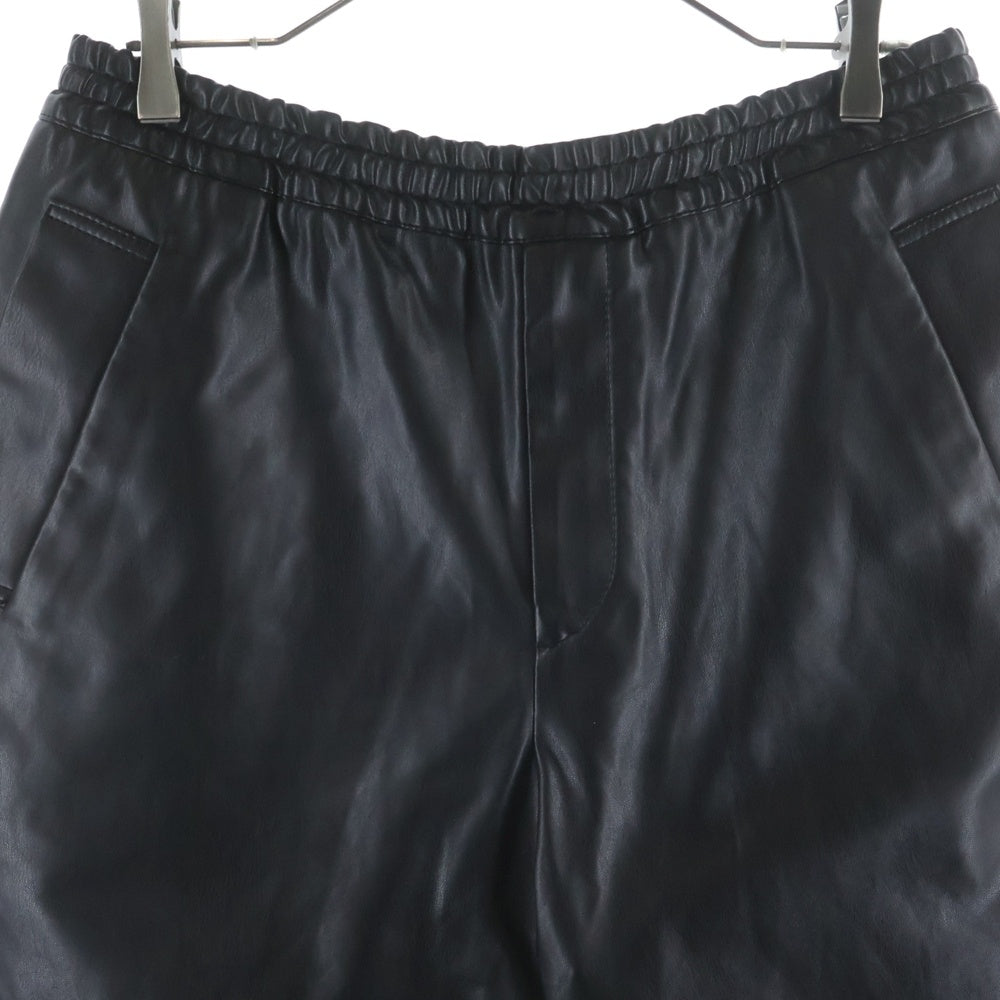 UNDERCOVER(アンダーカバー) 24SS PRE-COLLECTION UP1D4502 シンセティックレザー ショートパンツ ブラック