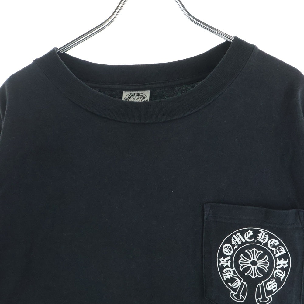 CHROME HEARTS(クロムハーツ) OLD NEW YORK Horseshoe L/S Tee オールド ニューヨーク限定 ホースシュープリント 長袖Tシャツ ロングスリーブカットソー ブラック