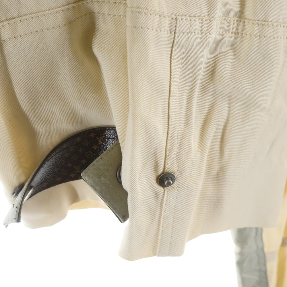 LOUIS VUITTON(ルイヴィトン) 21SS ハイウエスト コットン カーゴパンツ アイボリー RW211B AN1 FKPX74 レディース