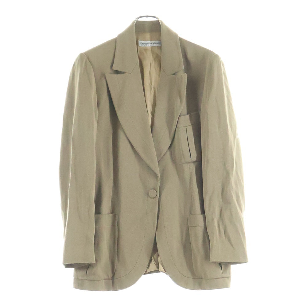 ARMANI(アルマーニ) 90s イタリア製 バージンウール テーラードジャケット ベージュ