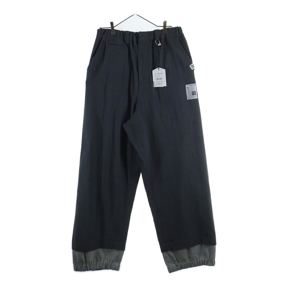 MAISON MIHARAYASUHIRO(メゾンミハラヤスヒロ) 25AW Mix Layered Wool Pants ミックスレイヤードウールパンツ グレー J15PT132