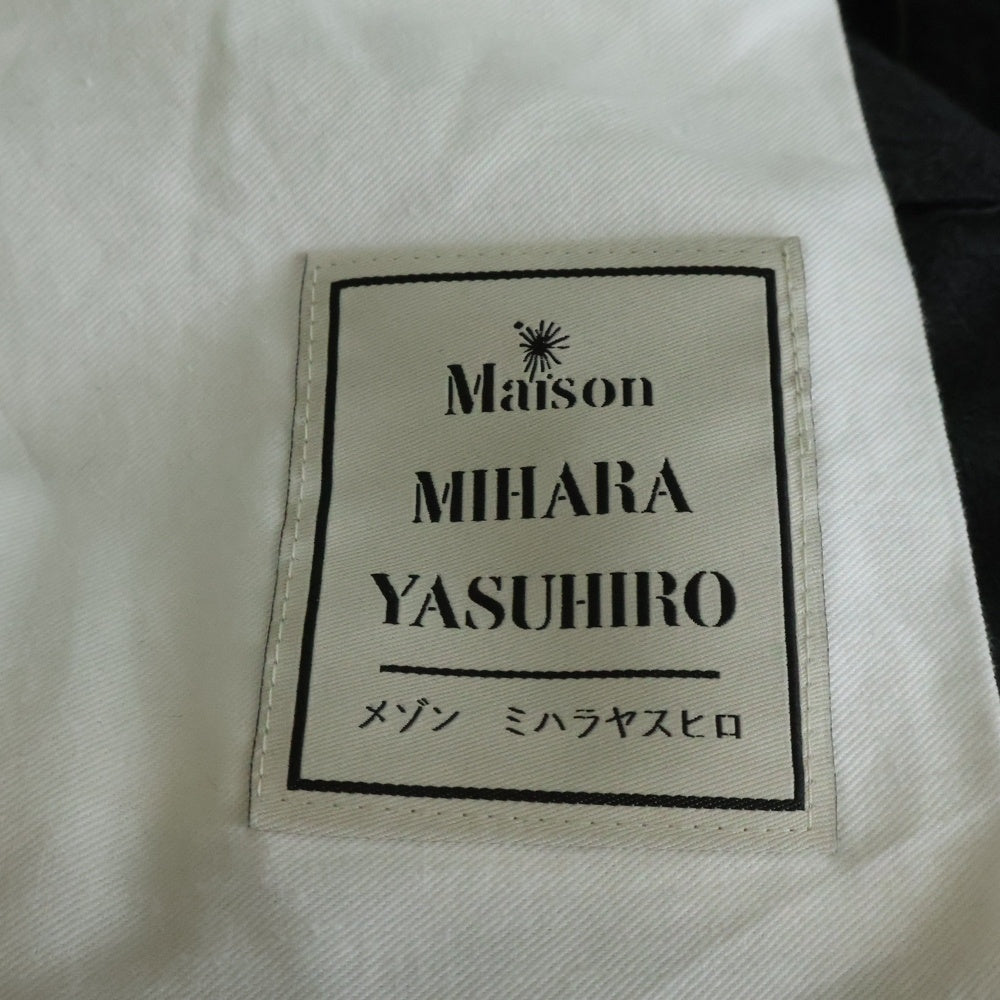 MAISON MIHARAYASUHIRO(メゾンミハラヤスヒロ) 25AW Mix Layered Wool Pants ミックスレイヤードウールパンツ グレー J15PT132