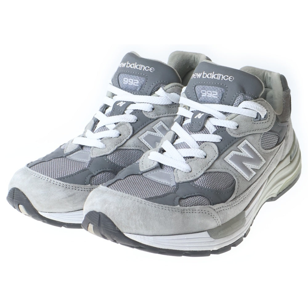 New Balance(ニューバランス) M992GR スウェードレザー ローカットスニーカー グレー US9.5/27.5cm